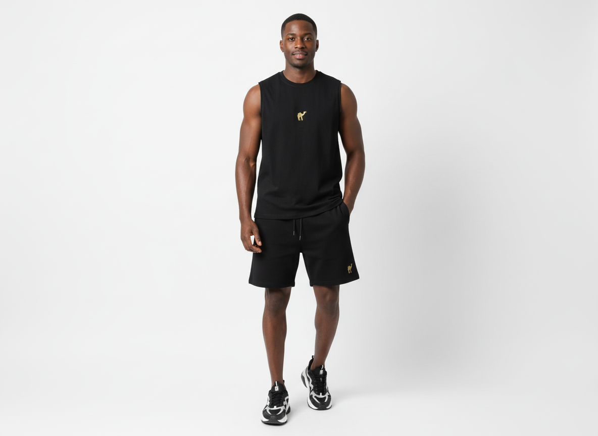 Ensemble Premium — Débardeur & Short Noir