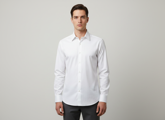 Chemises Signature - L'Unicité Comme Signature | Col Large Blanche