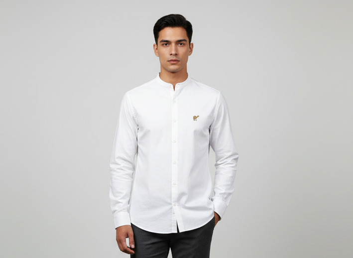 Chemises Signature - L'Unicité Comme Signature | Col Mao Blanche