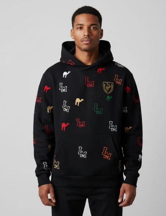 Hoodie All-Over LM Noir